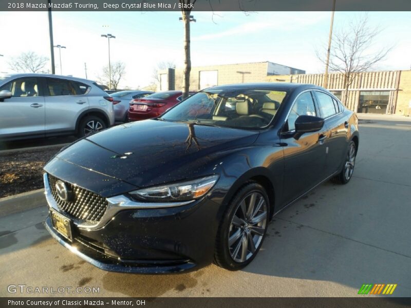 Deep Crystal Blue Mica / Black 2018 Mazda Mazda6 Touring