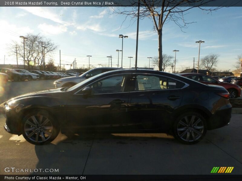 Deep Crystal Blue Mica / Black 2018 Mazda Mazda6 Touring