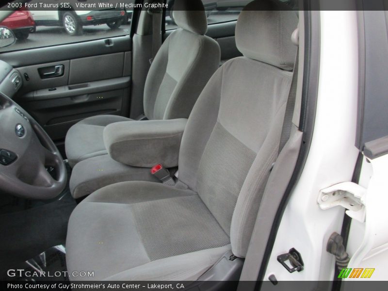 Vibrant White / Medium Graphite 2003 Ford Taurus SES