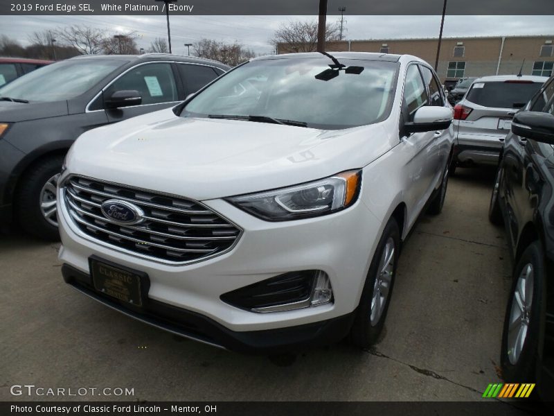 White Platinum / Ebony 2019 Ford Edge SEL