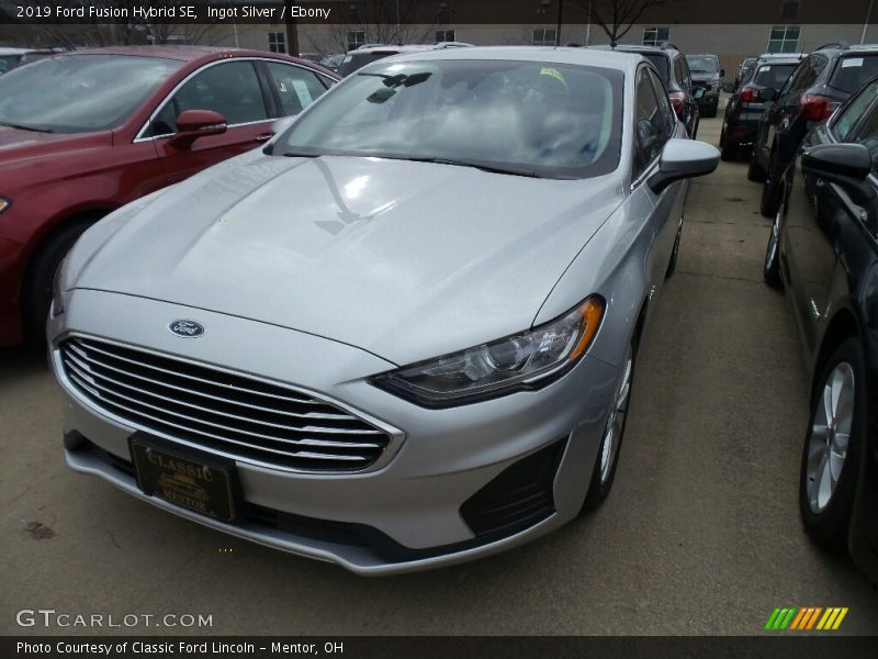 Ingot Silver / Ebony 2019 Ford Fusion Hybrid SE