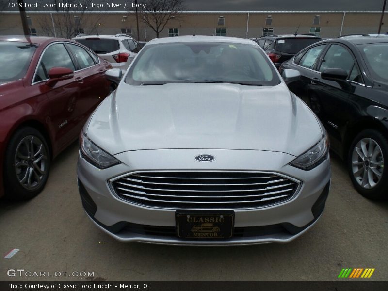 Ingot Silver / Ebony 2019 Ford Fusion Hybrid SE