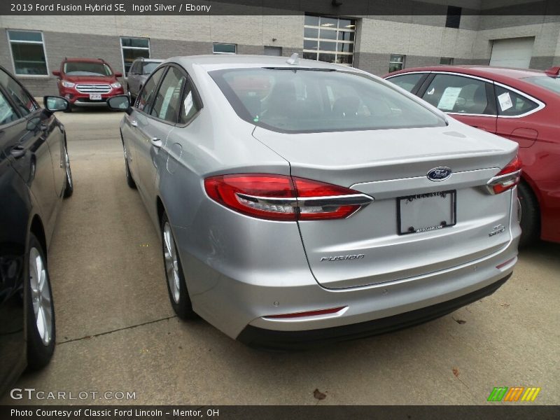 Ingot Silver / Ebony 2019 Ford Fusion Hybrid SE