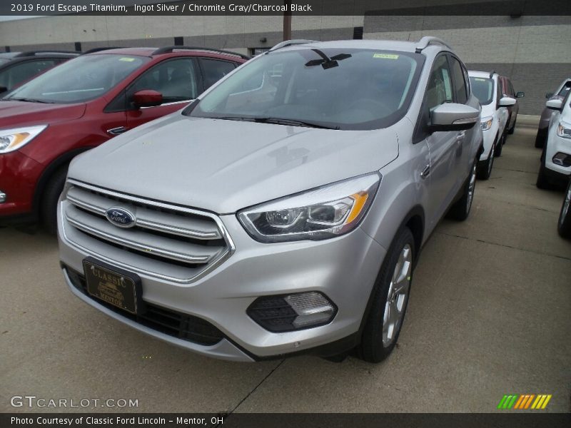 Ingot Silver / Chromite Gray/Charcoal Black 2019 Ford Escape Titanium