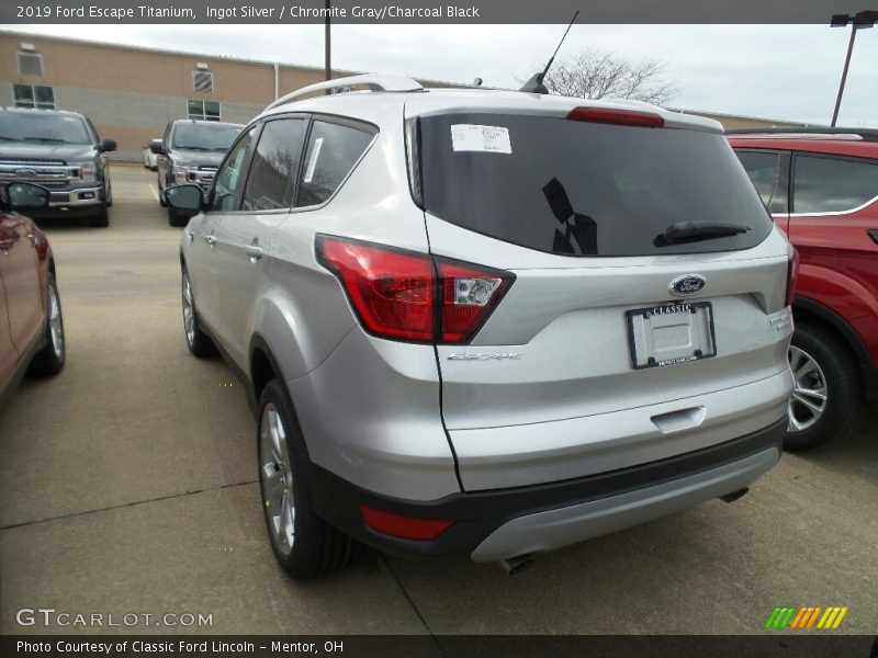 Ingot Silver / Chromite Gray/Charcoal Black 2019 Ford Escape Titanium
