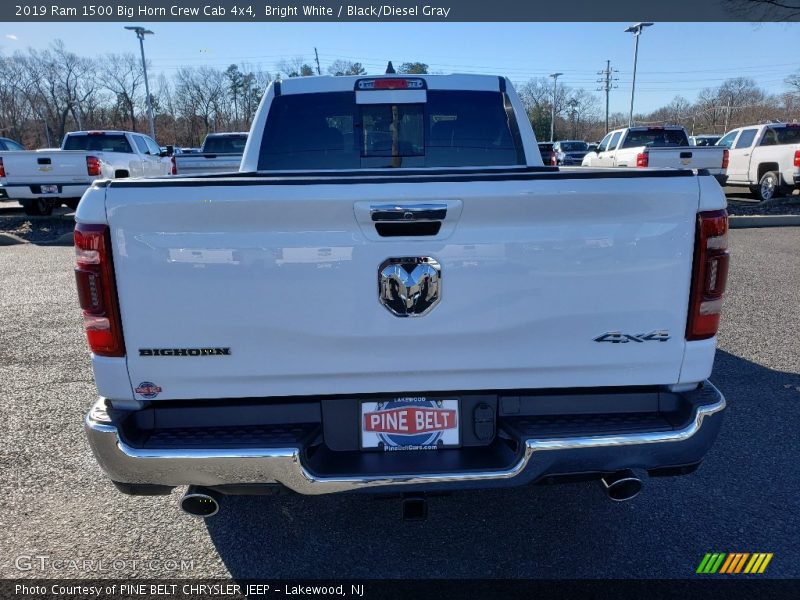 Bright White / Black/Diesel Gray 2019 Ram 1500 Big Horn Crew Cab 4x4