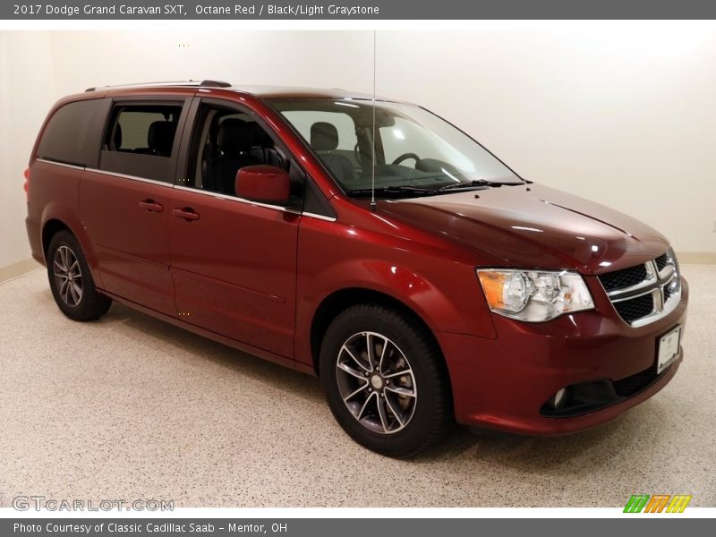 Octane Red / Black/Light Graystone 2017 Dodge Grand Caravan SXT