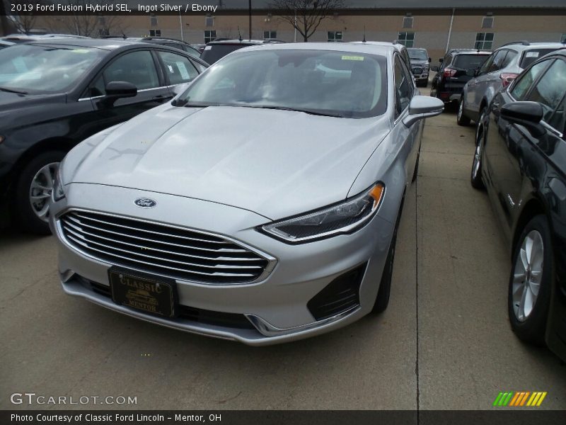 Ingot Silver / Ebony 2019 Ford Fusion Hybrid SEL