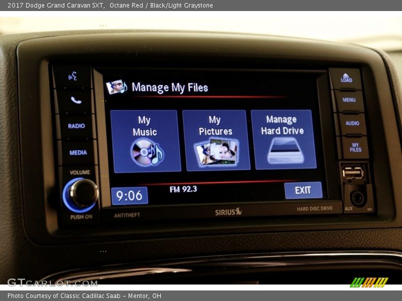 Octane Red / Black/Light Graystone 2017 Dodge Grand Caravan SXT