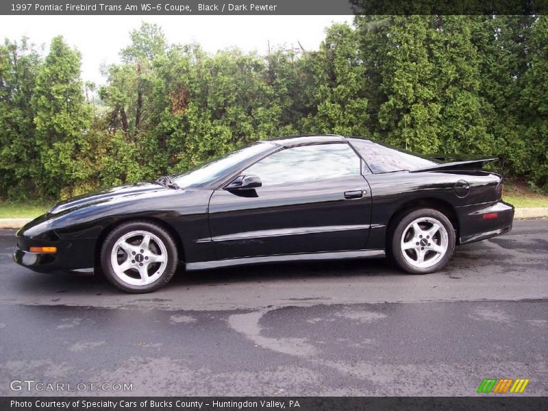 Black / Dark Pewter 1997 Pontiac Firebird Trans Am WS-6 Coupe