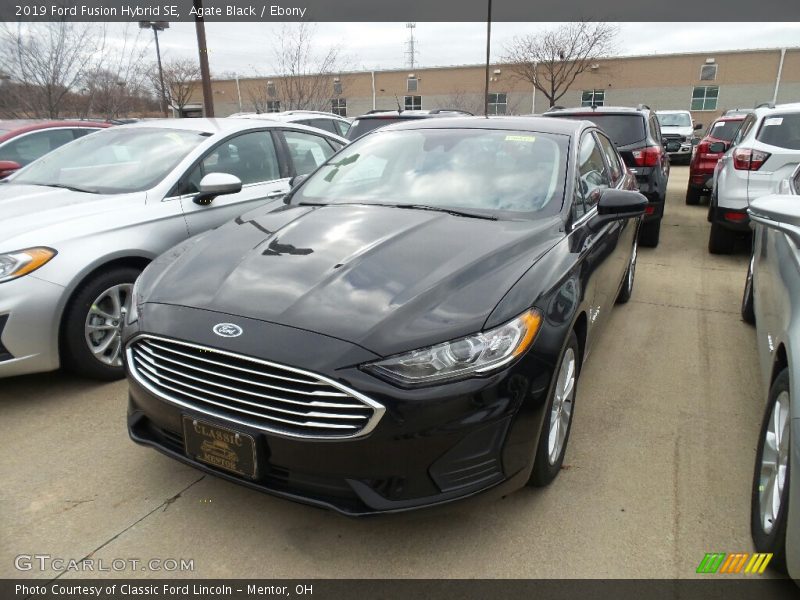 Agate Black / Ebony 2019 Ford Fusion Hybrid SE