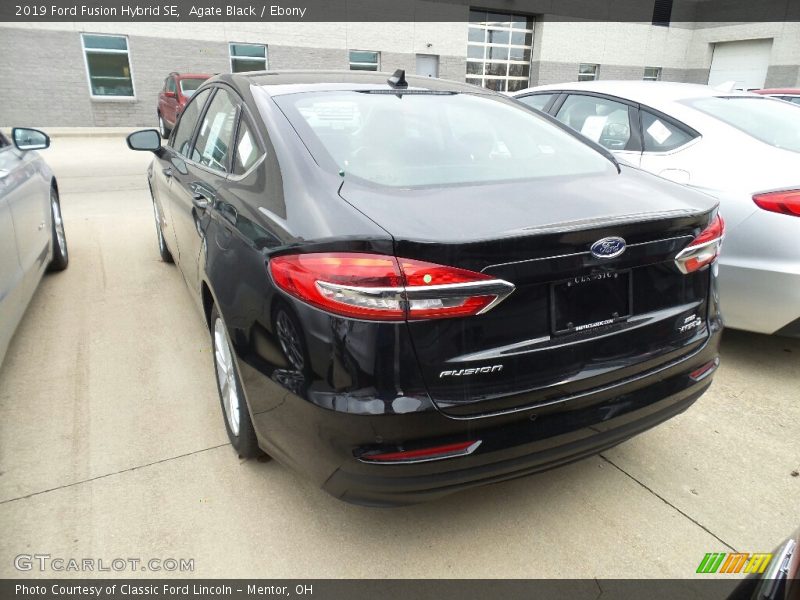 Agate Black / Ebony 2019 Ford Fusion Hybrid SE