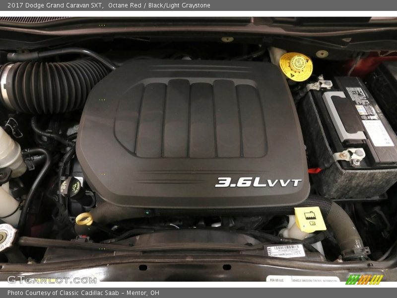 Octane Red / Black/Light Graystone 2017 Dodge Grand Caravan SXT