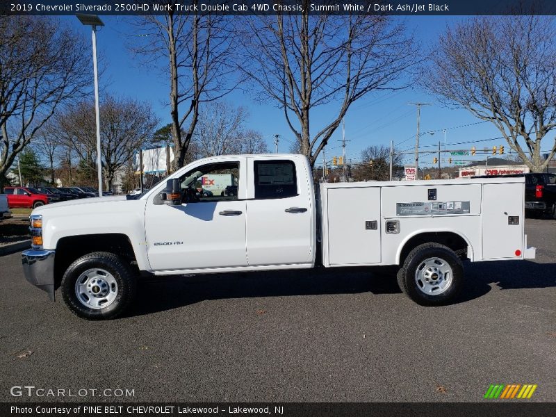 Summit White / Dark Ash/Jet Black 2019 Chevrolet Silverado 2500HD Work Truck Double Cab 4WD Chassis