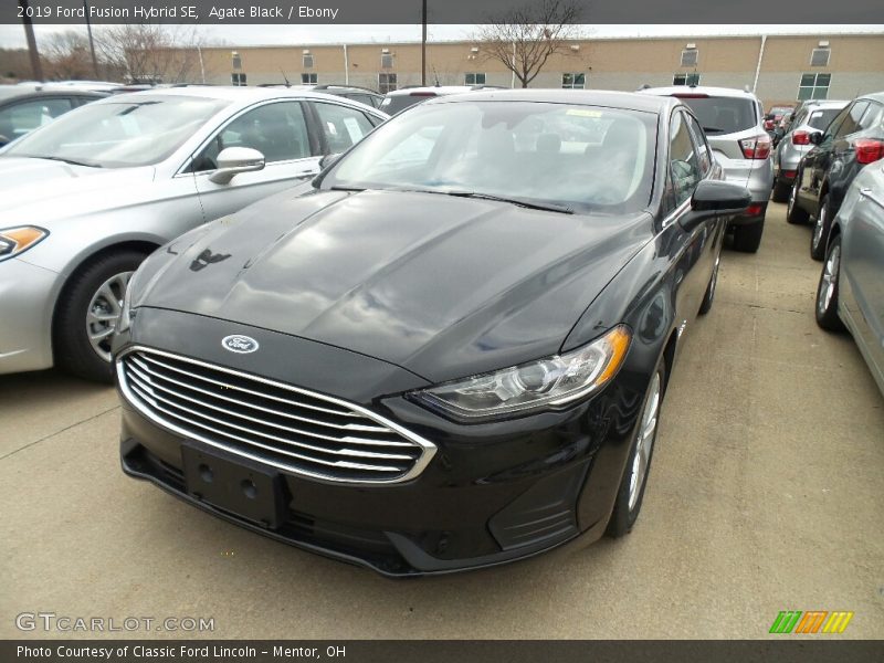 Agate Black / Ebony 2019 Ford Fusion Hybrid SE