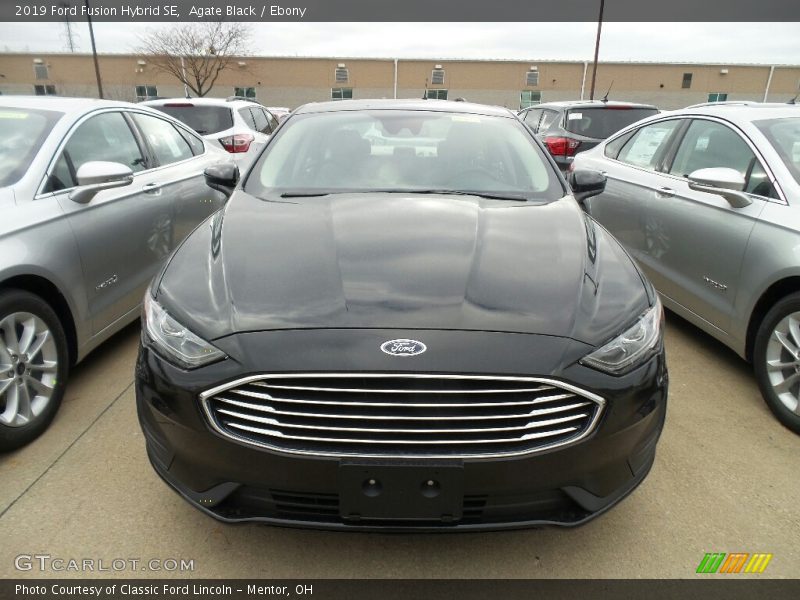 Agate Black / Ebony 2019 Ford Fusion Hybrid SE