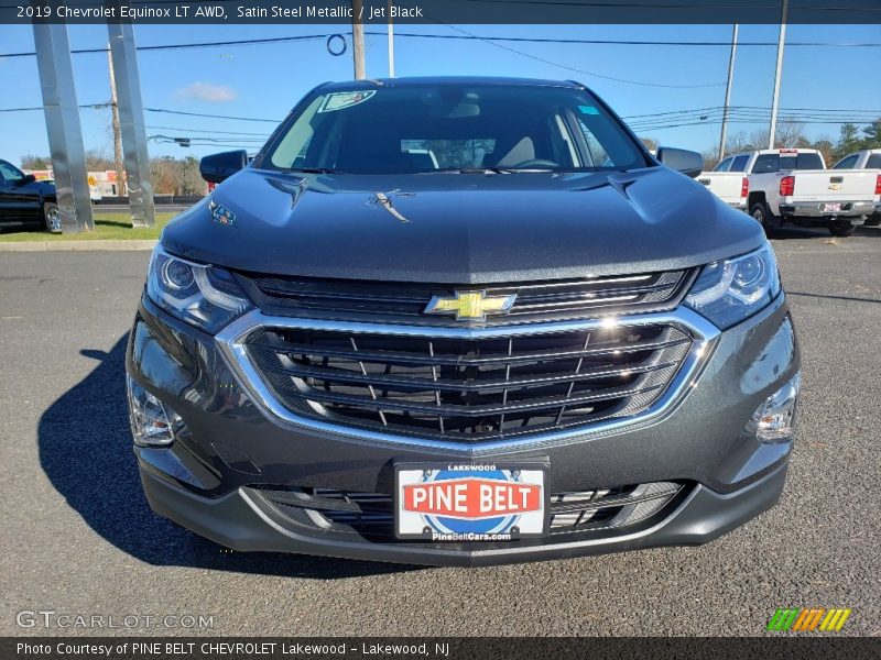 Satin Steel Metallic / Jet Black 2019 Chevrolet Equinox LT AWD