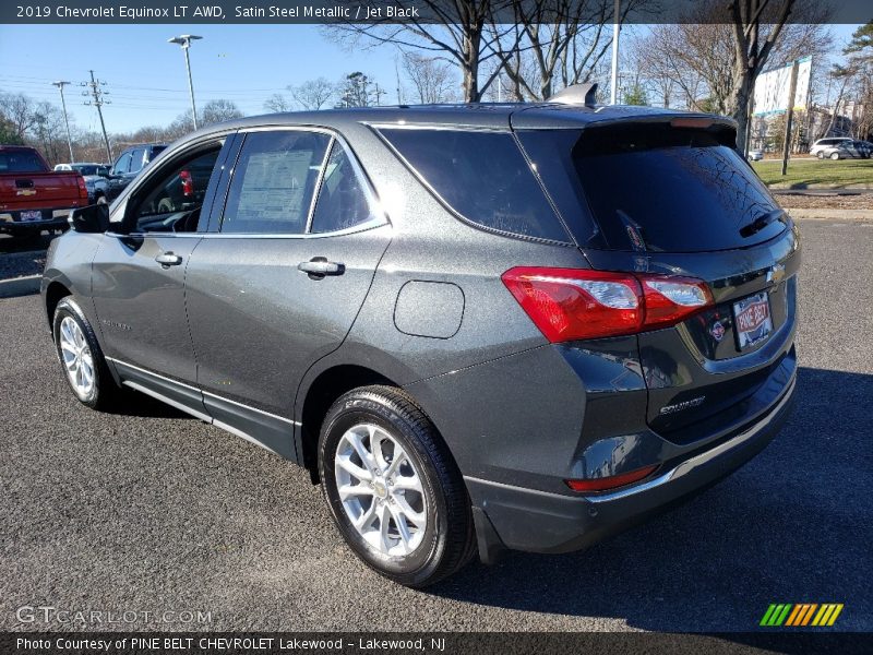 Satin Steel Metallic / Jet Black 2019 Chevrolet Equinox LT AWD