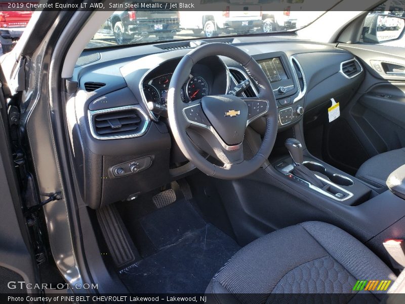 Satin Steel Metallic / Jet Black 2019 Chevrolet Equinox LT AWD
