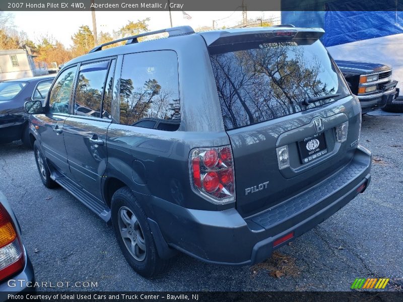 Aberdeen Green Metallic / Gray 2007 Honda Pilot EX 4WD
