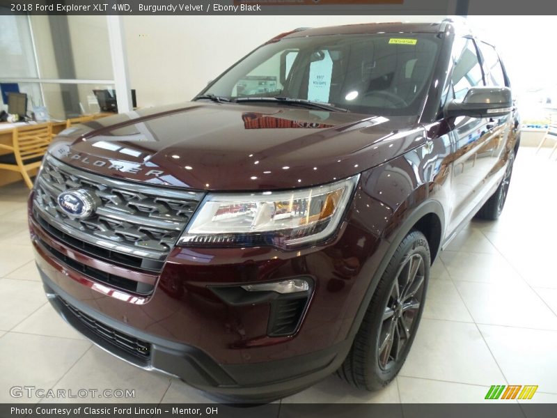 Burgundy Velvet / Ebony Black 2018 Ford Explorer XLT 4WD
