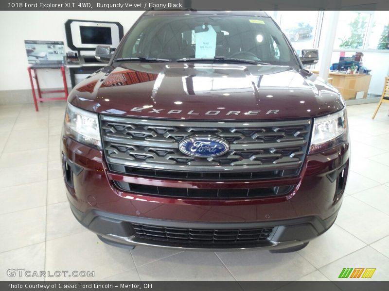 Burgundy Velvet / Ebony Black 2018 Ford Explorer XLT 4WD