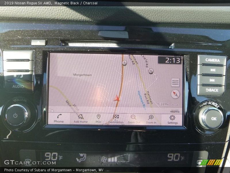 Magnetic Black / Charcoal 2019 Nissan Rogue SV AWD