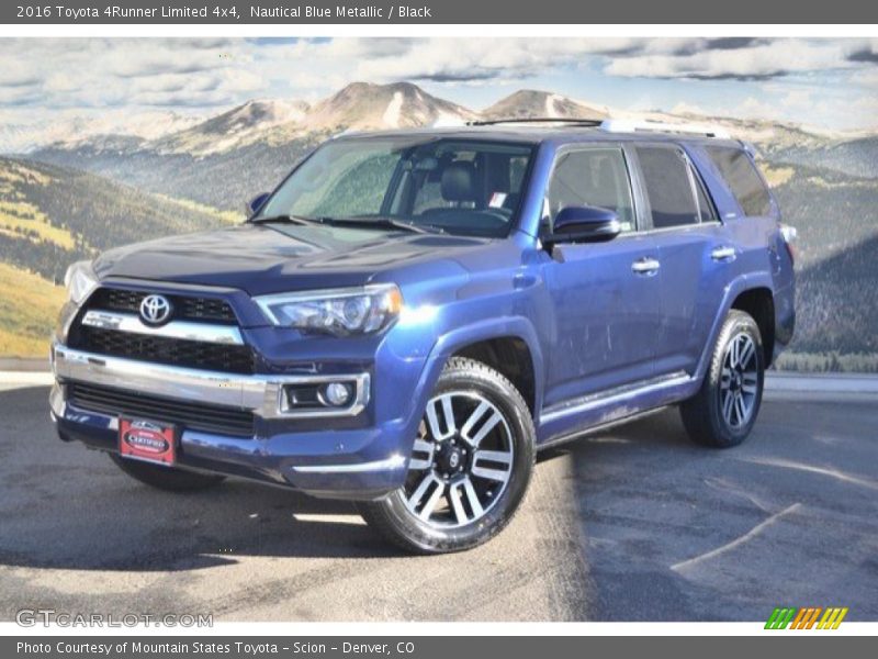 Nautical Blue Metallic / Black 2016 Toyota 4Runner Limited 4x4