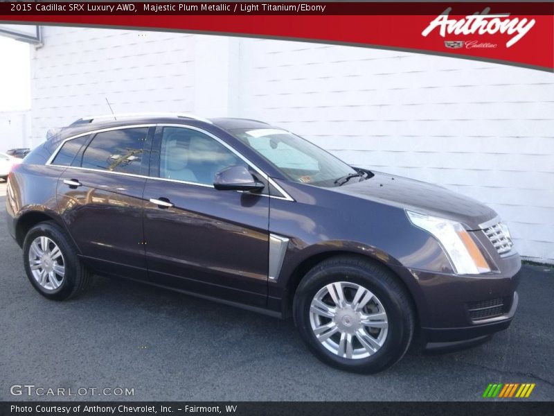 Majestic Plum Metallic / Light Titanium/Ebony 2015 Cadillac SRX Luxury AWD