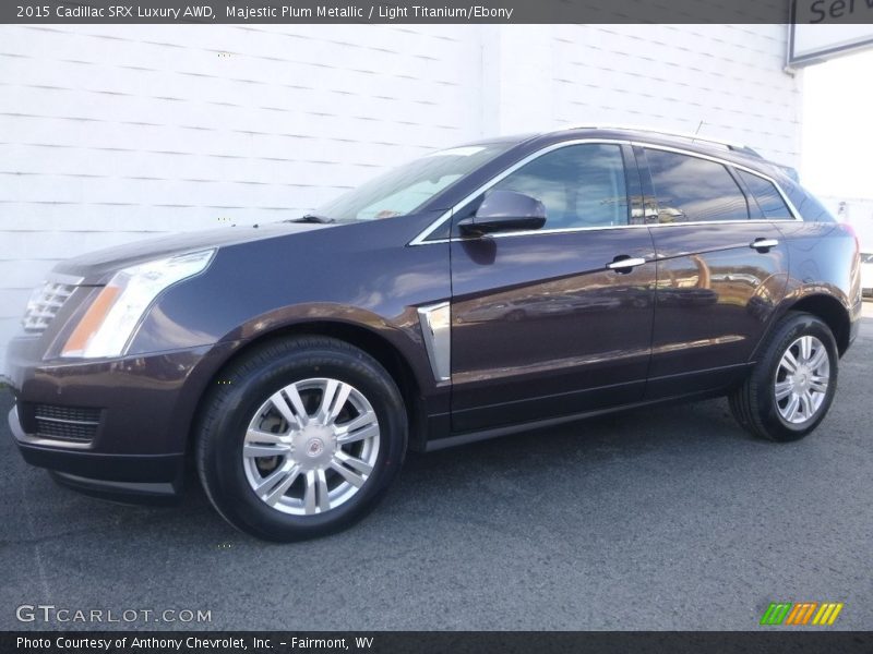 Majestic Plum Metallic / Light Titanium/Ebony 2015 Cadillac SRX Luxury AWD