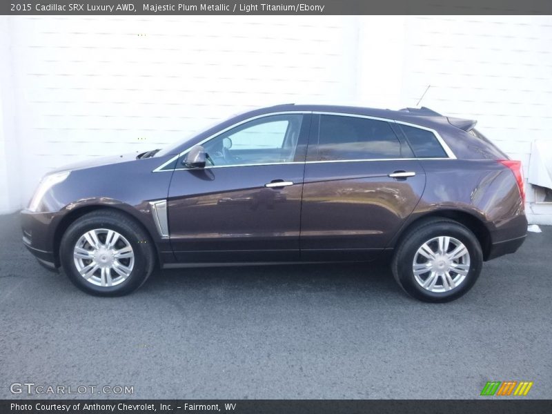 Majestic Plum Metallic / Light Titanium/Ebony 2015 Cadillac SRX Luxury AWD
