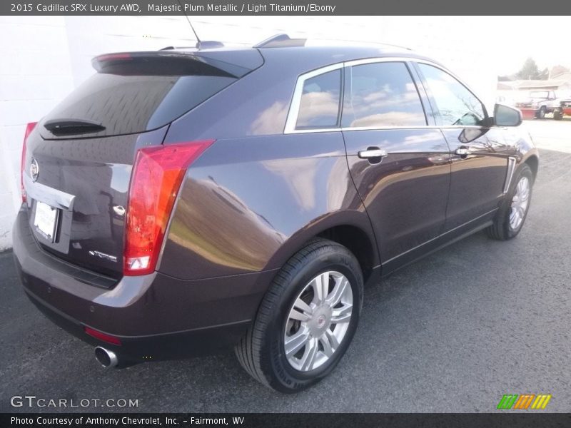 Majestic Plum Metallic / Light Titanium/Ebony 2015 Cadillac SRX Luxury AWD