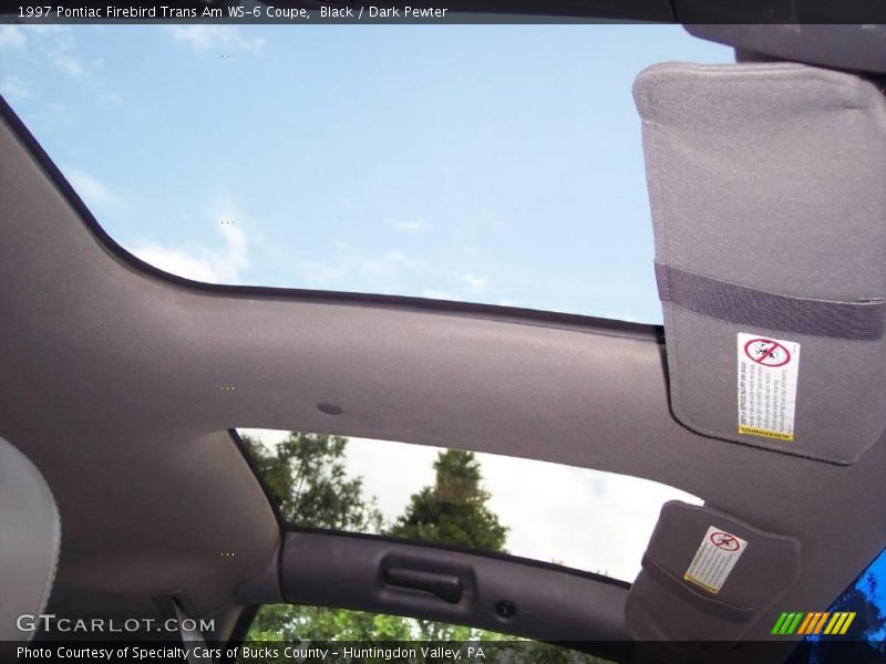 Black / Dark Pewter 1997 Pontiac Firebird Trans Am WS-6 Coupe