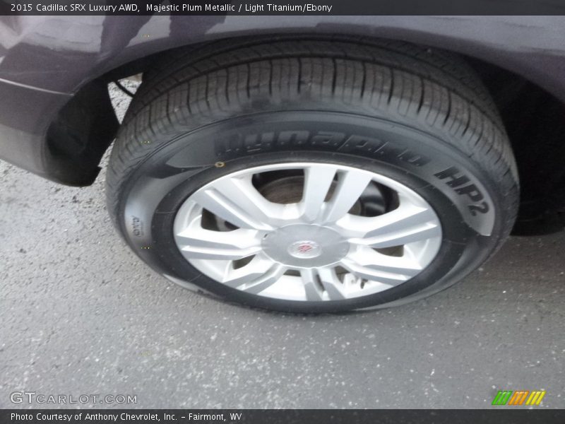 Majestic Plum Metallic / Light Titanium/Ebony 2015 Cadillac SRX Luxury AWD