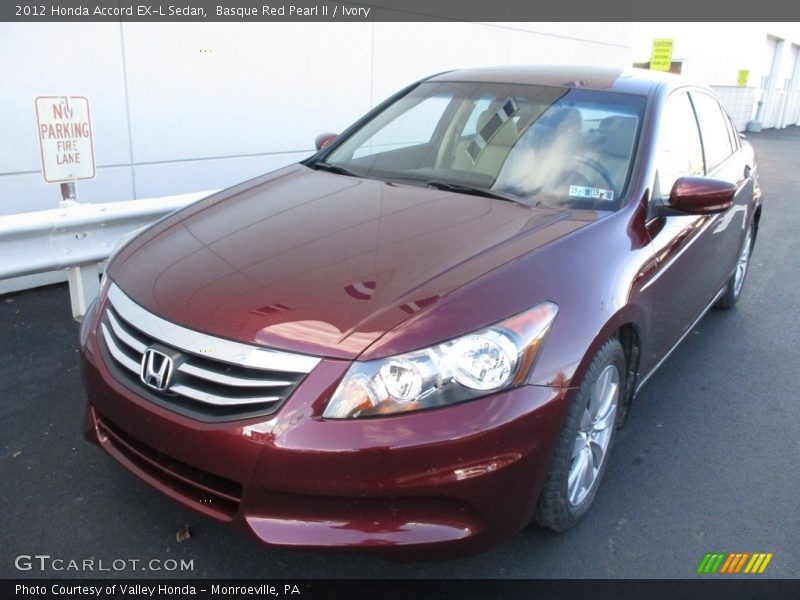 Basque Red Pearl II / Ivory 2012 Honda Accord EX-L Sedan