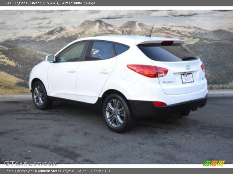 Winter White / Beige 2015 Hyundai Tucson GLS AWD