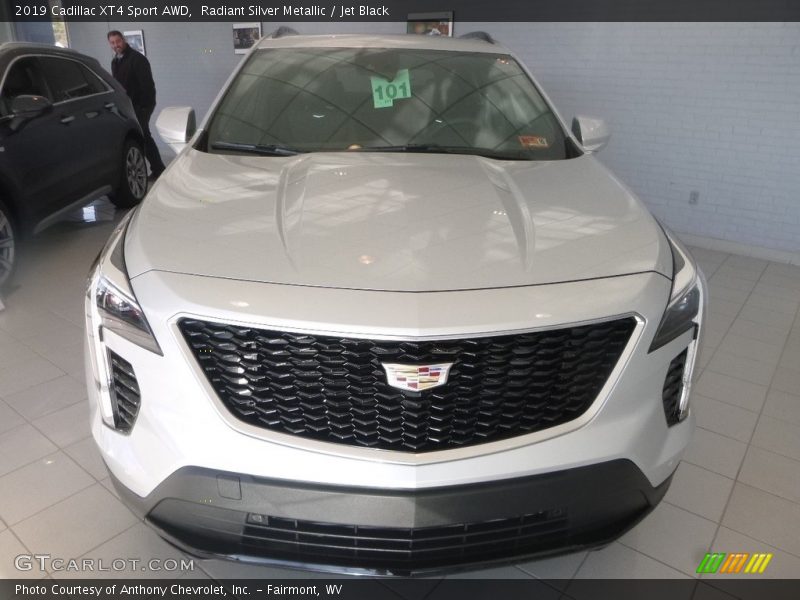 Radiant Silver Metallic / Jet Black 2019 Cadillac XT4 Sport AWD