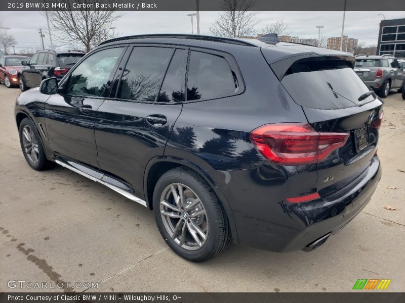 Carbon Black Metallic / Black 2019 BMW X3 M40i