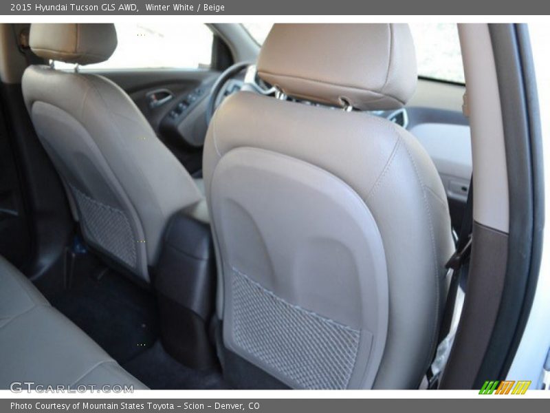 Winter White / Beige 2015 Hyundai Tucson GLS AWD