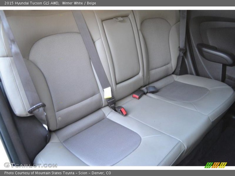 Winter White / Beige 2015 Hyundai Tucson GLS AWD