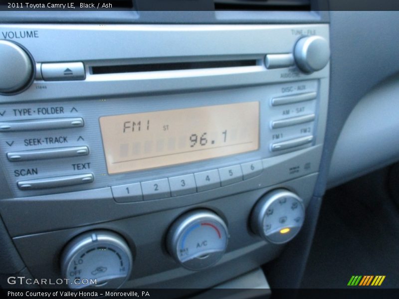 Black / Ash 2011 Toyota Camry LE