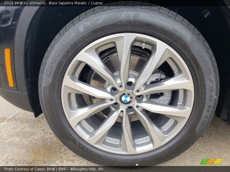Black Sapphire Metallic / Cognac 2019 BMW X3 xDrive30i