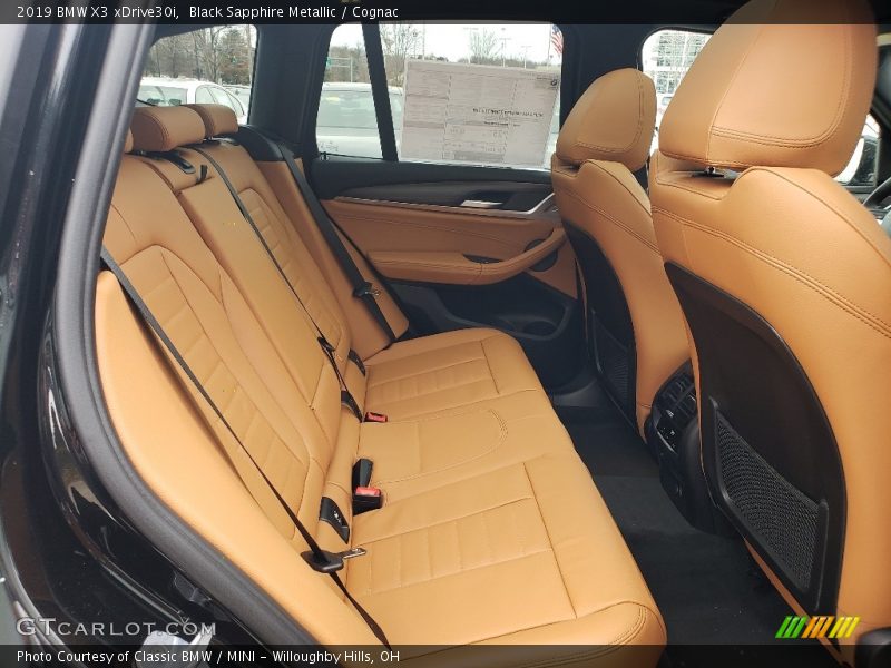 Black Sapphire Metallic / Cognac 2019 BMW X3 xDrive30i
