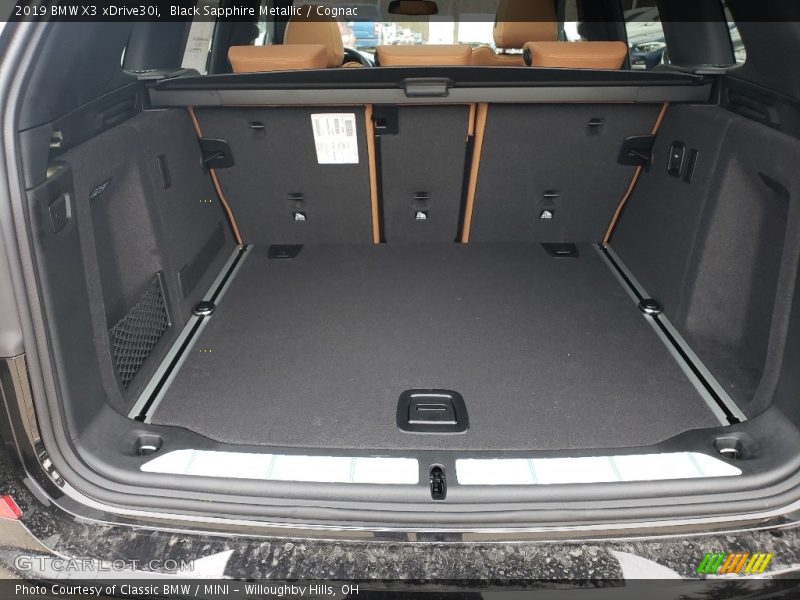 Black Sapphire Metallic / Cognac 2019 BMW X3 xDrive30i