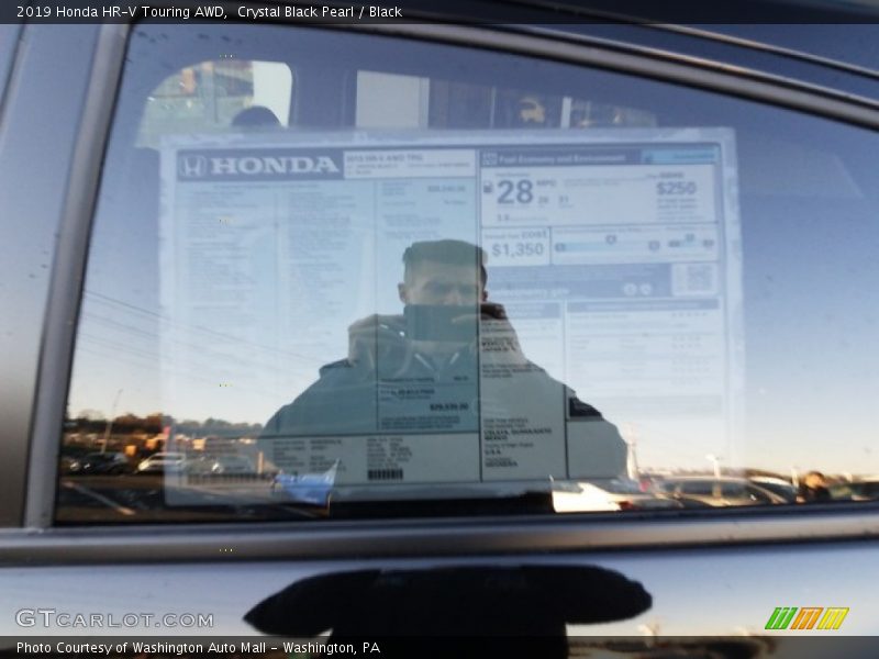 Crystal Black Pearl / Black 2019 Honda HR-V Touring AWD