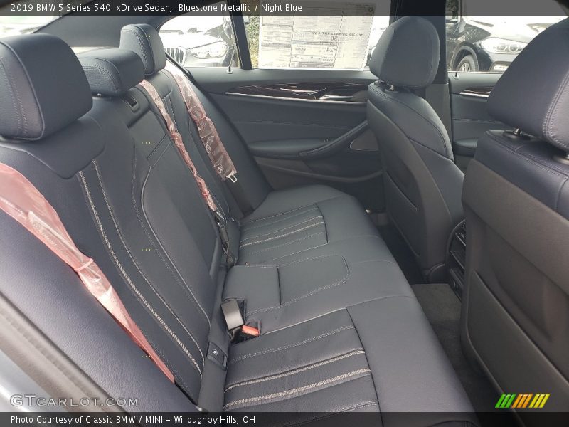 Rear Seat of 2019 5 Series 540i xDrive Sedan