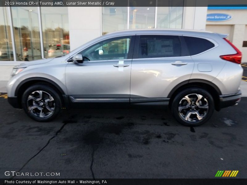 Lunar Silver Metallic / Gray 2019 Honda CR-V Touring AWD