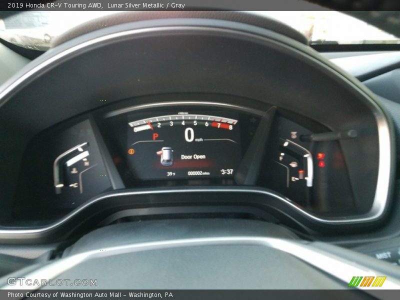 Lunar Silver Metallic / Gray 2019 Honda CR-V Touring AWD