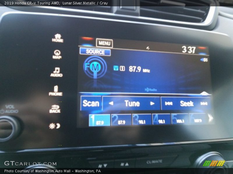 Lunar Silver Metallic / Gray 2019 Honda CR-V Touring AWD