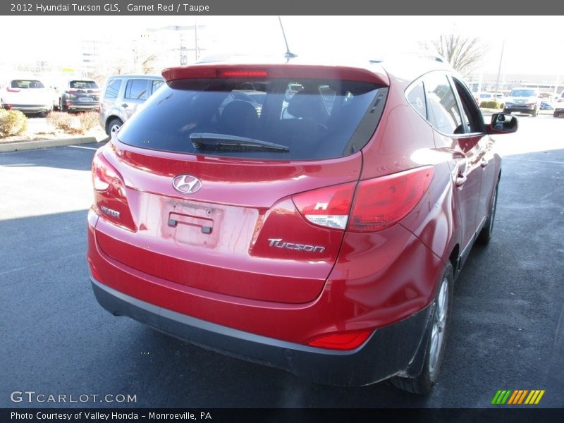 Garnet Red / Taupe 2012 Hyundai Tucson GLS